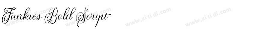 Funkies Bold Script字体转换 Funkies Bold Script字体转换